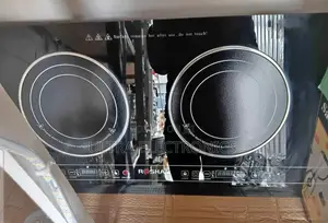 Roshan Brand Double-Burner Infrared or Induction Ceramic Cooktop.