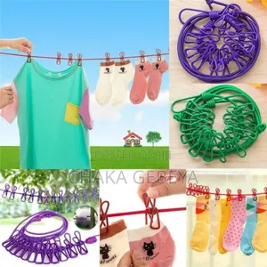 Stretchable Laundry Rope - 180cm to 360cm With 12 Pins