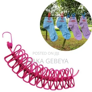Portable Clothesline With Clothespins - Travel Essential