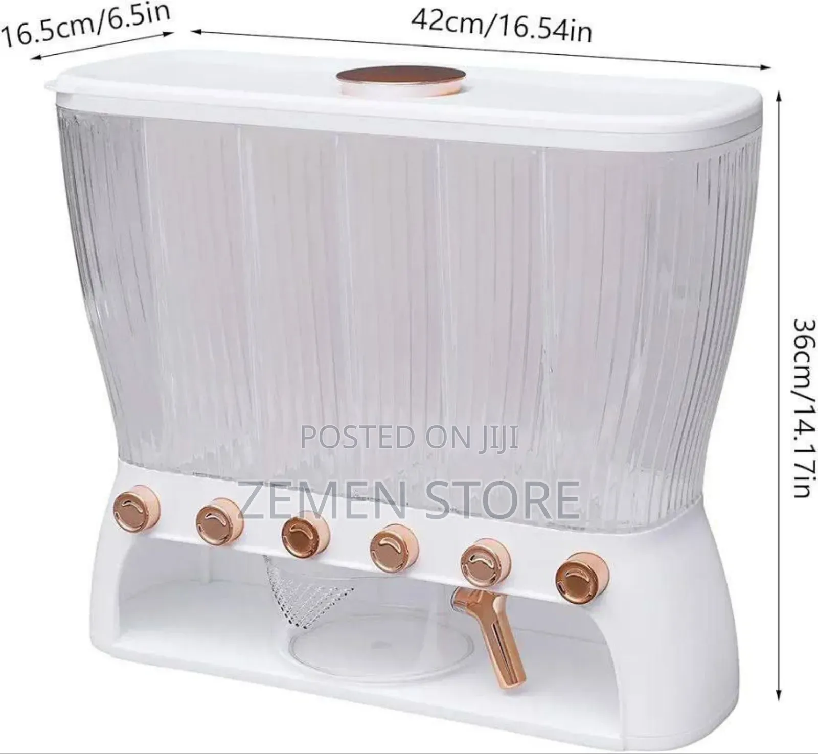 6-Grid Grain Dispenser - ባለ 6 ክፍል የእህልና የጥራጥሬ ማስቀመጫ