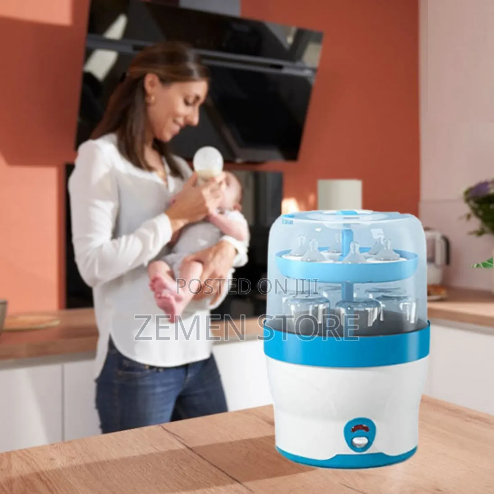 Baby Bottle Sterilizer - 6 ጡጦዎችን በአንድ ጊዜ የሚያፀዳ የጡጦ ማሽን