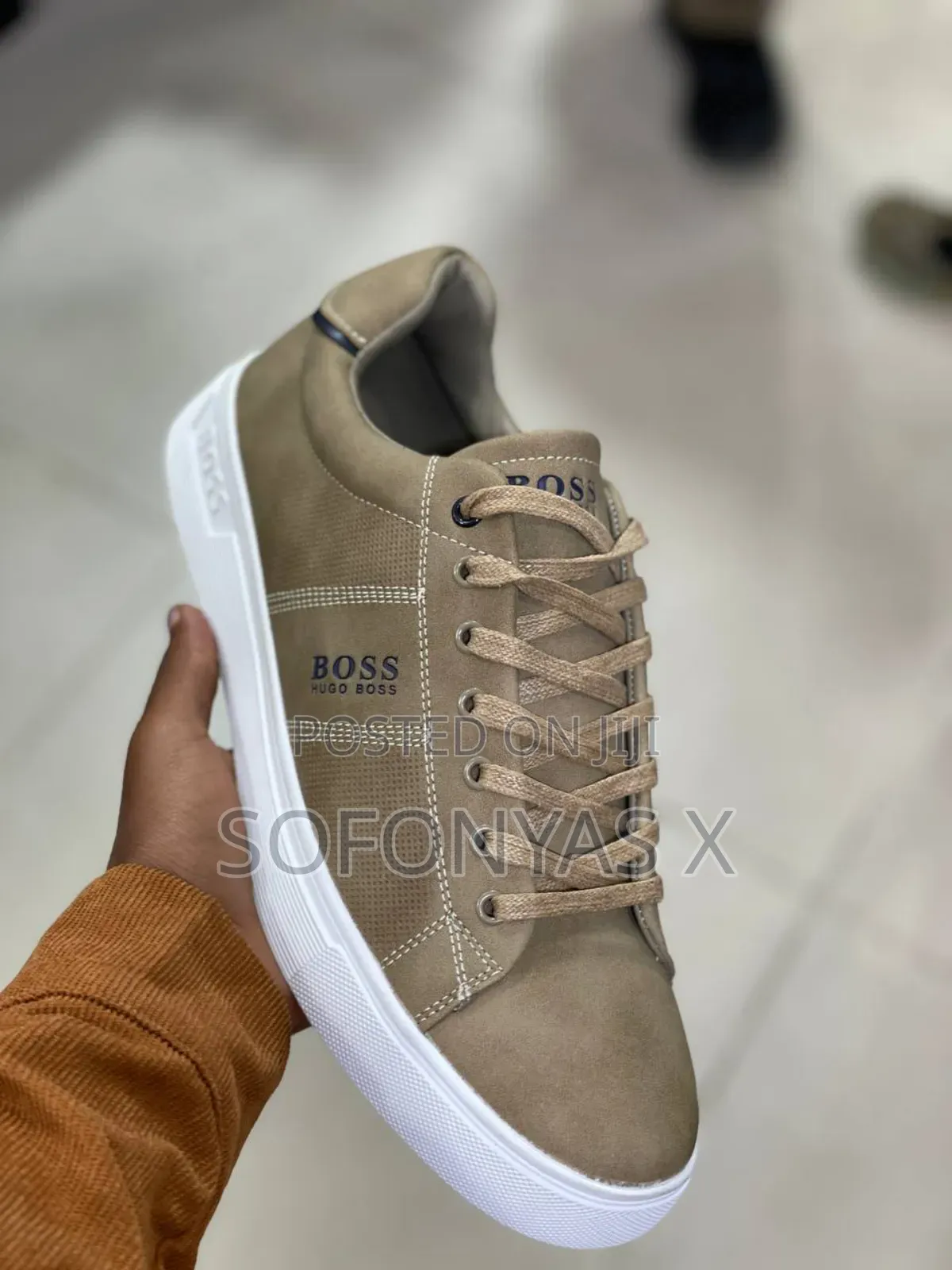 Boss Aiden Suede Low Top Sneakers