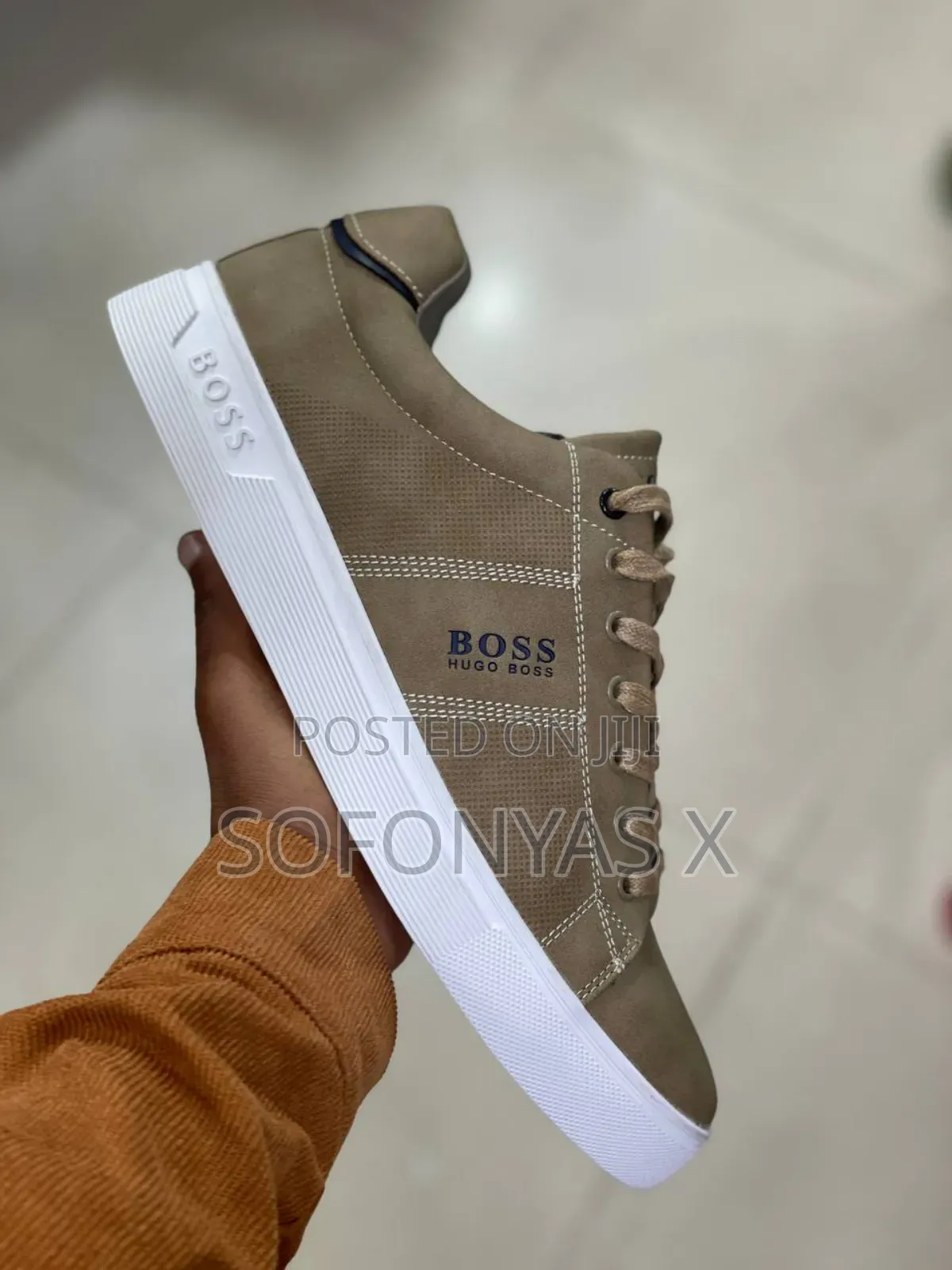 Boss Aiden Suede Low Top Sneakers
