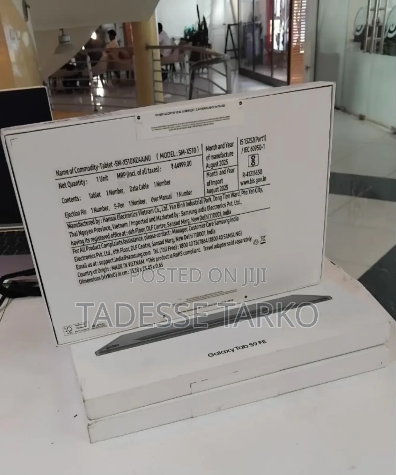 New Samsung Galaxy Tab S9 FE 128 GB Silver