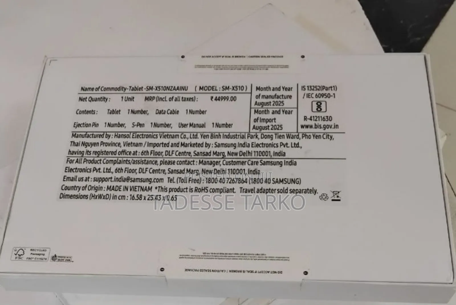 New Samsung Galaxy Tab S9 FE 128 GB Silver