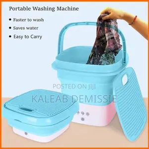 Mini Foldable Washing Machin ተጣጣፊ የልብሰሰ ማጠቢያ ማሽን ካልስ ፓንት