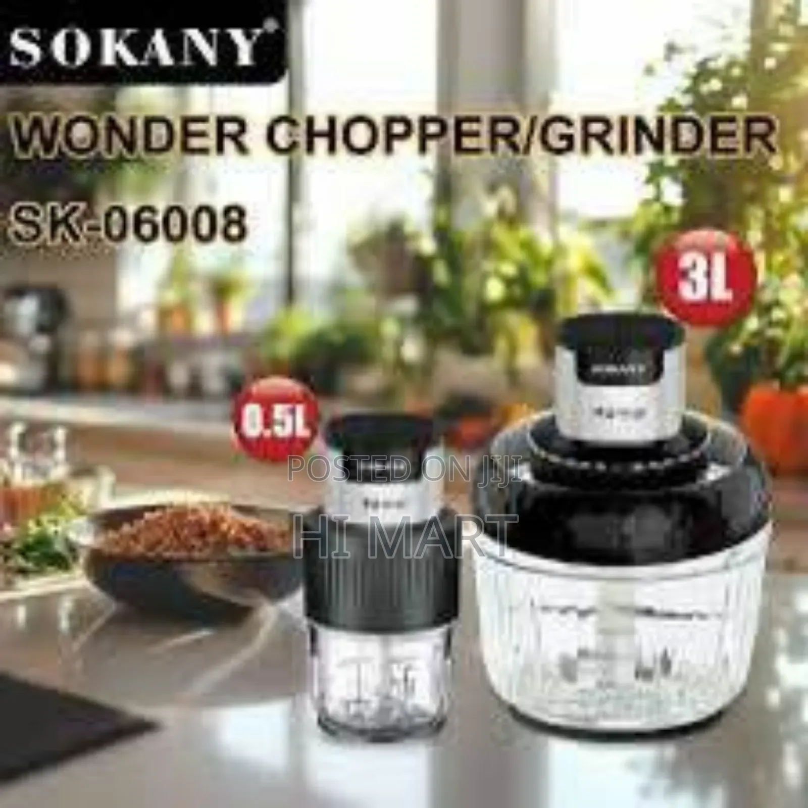 Sokany High Quality 2in1 Food Grinder