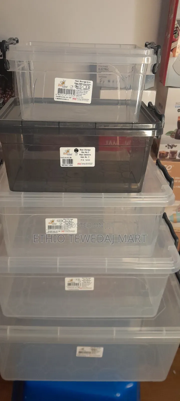 Plastic Maxi Storage Box || የፍሬጅ አስቤዛ ማስቀመጫ .