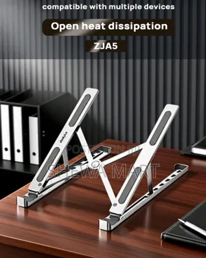 Portable Laptop Stand, Foldable And Adjustable Metal Laptop Stand, Hea