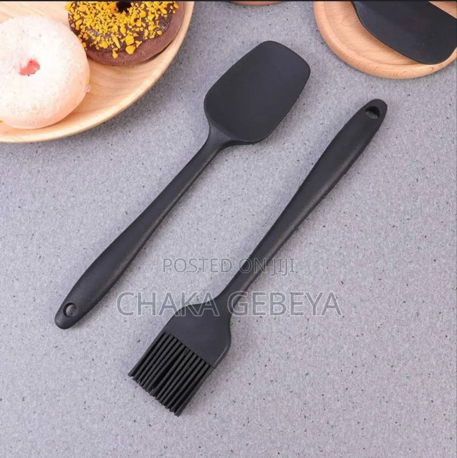 ሲሊኮን ማንኪያ እና ብሩሽ - Protects Your Non-Stick Pans, Assorted Colors