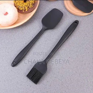 ሲሊኮን ማንኪያ እና ብሩሽ - Protects Your Non-Stick Pans, Assorted Colors