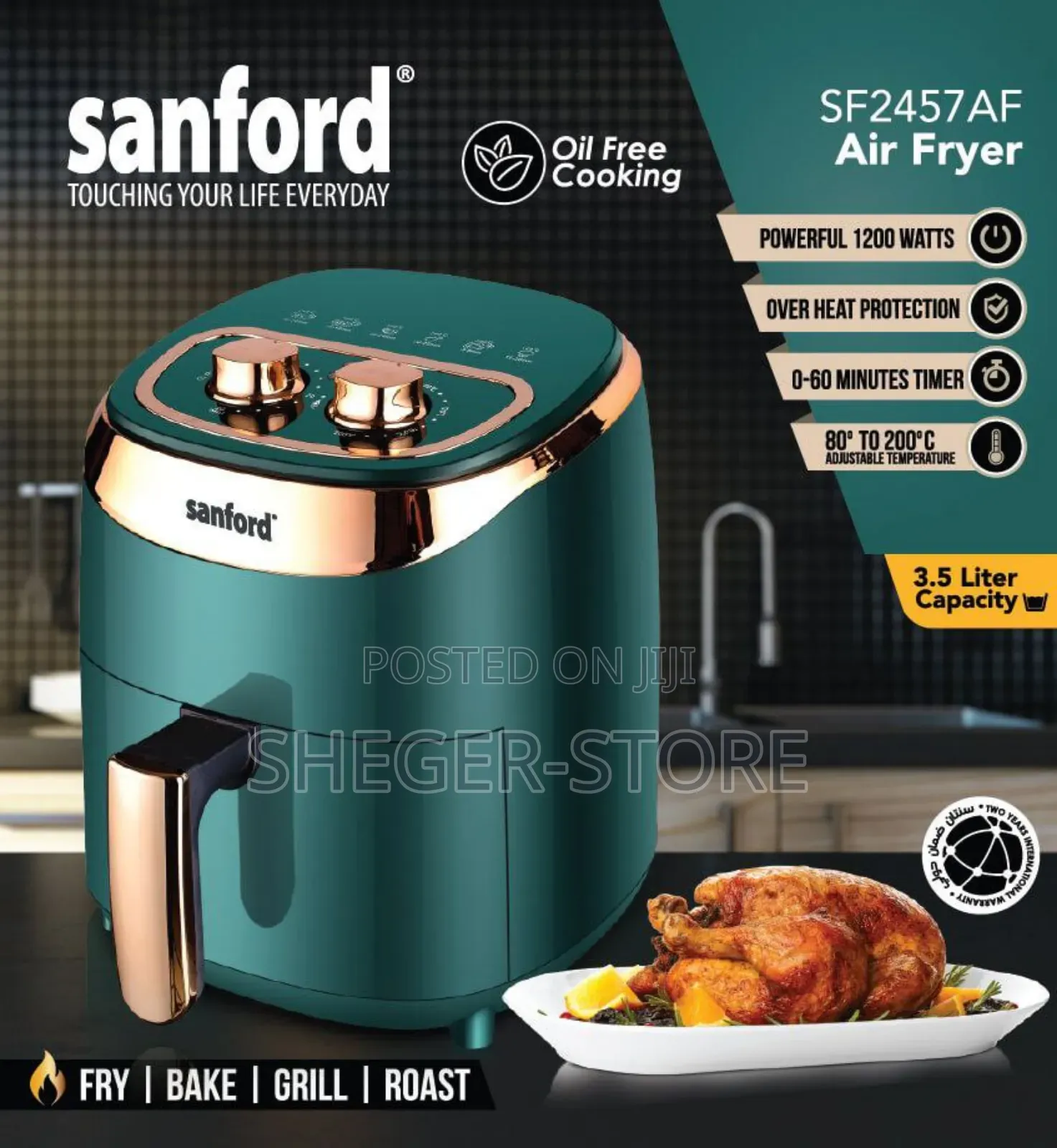 Orginal 3.5 Litre Sanford Air Fryer Series