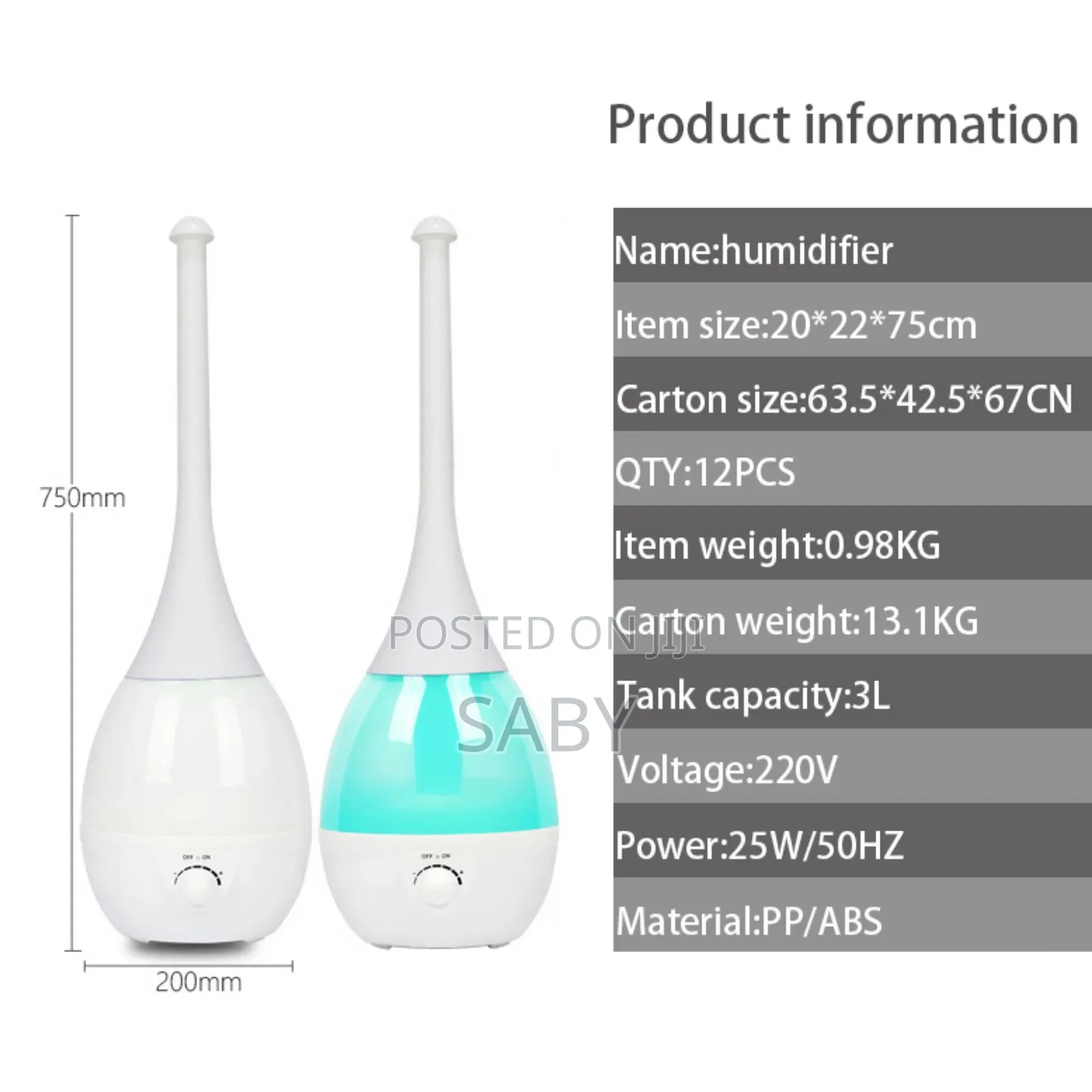 Ultrasonic Diffusion Humidifier