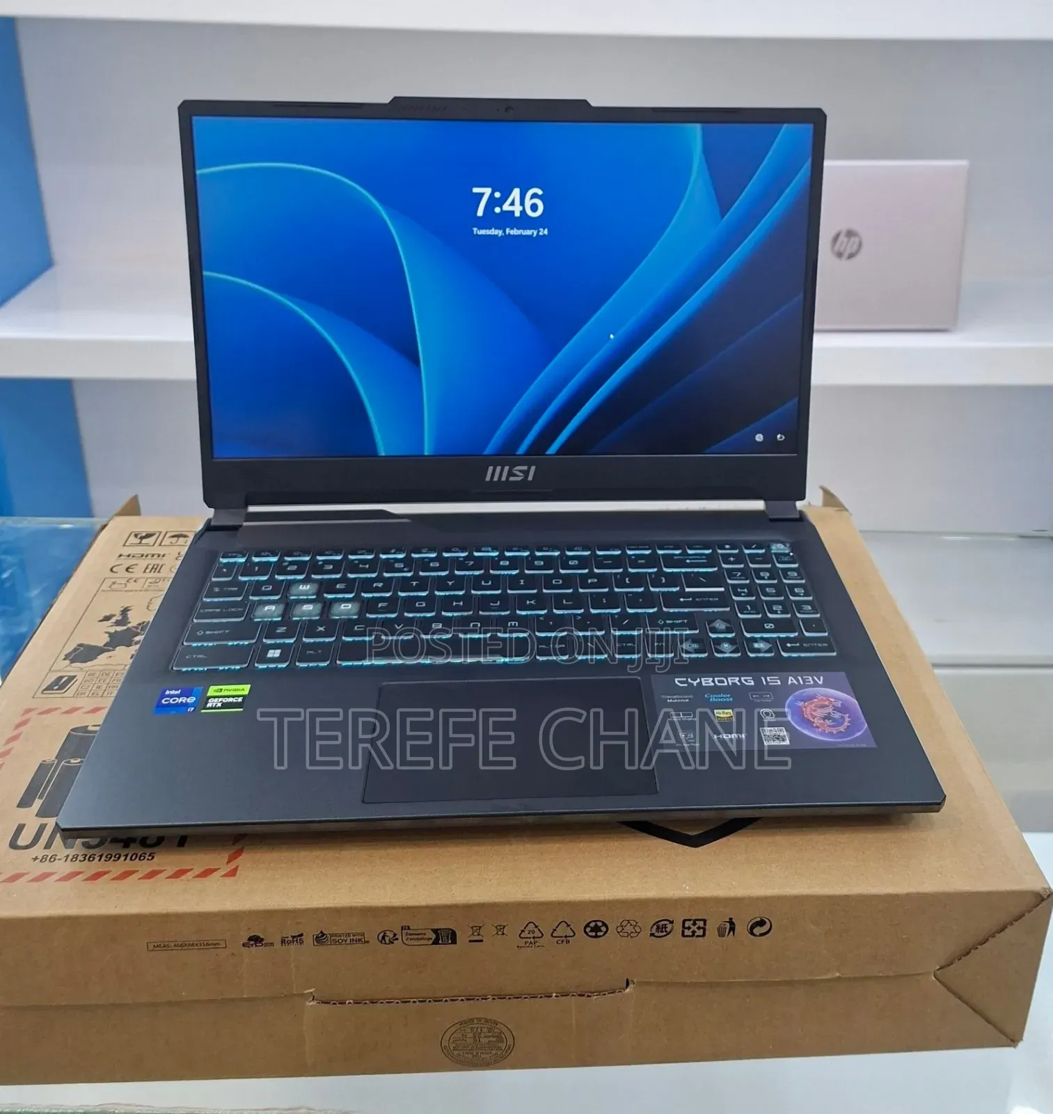 New Laptop MSI Cyborg 15 16GB Intel Core i7 SSD 512GB