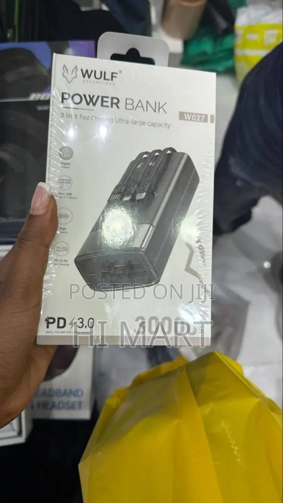 Wulf 3in1 Multi Port Power Bank(30000mah)