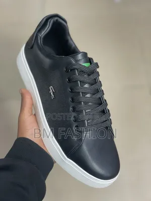 Lacoste Tennis Style Lifestyle Shoes in Black White