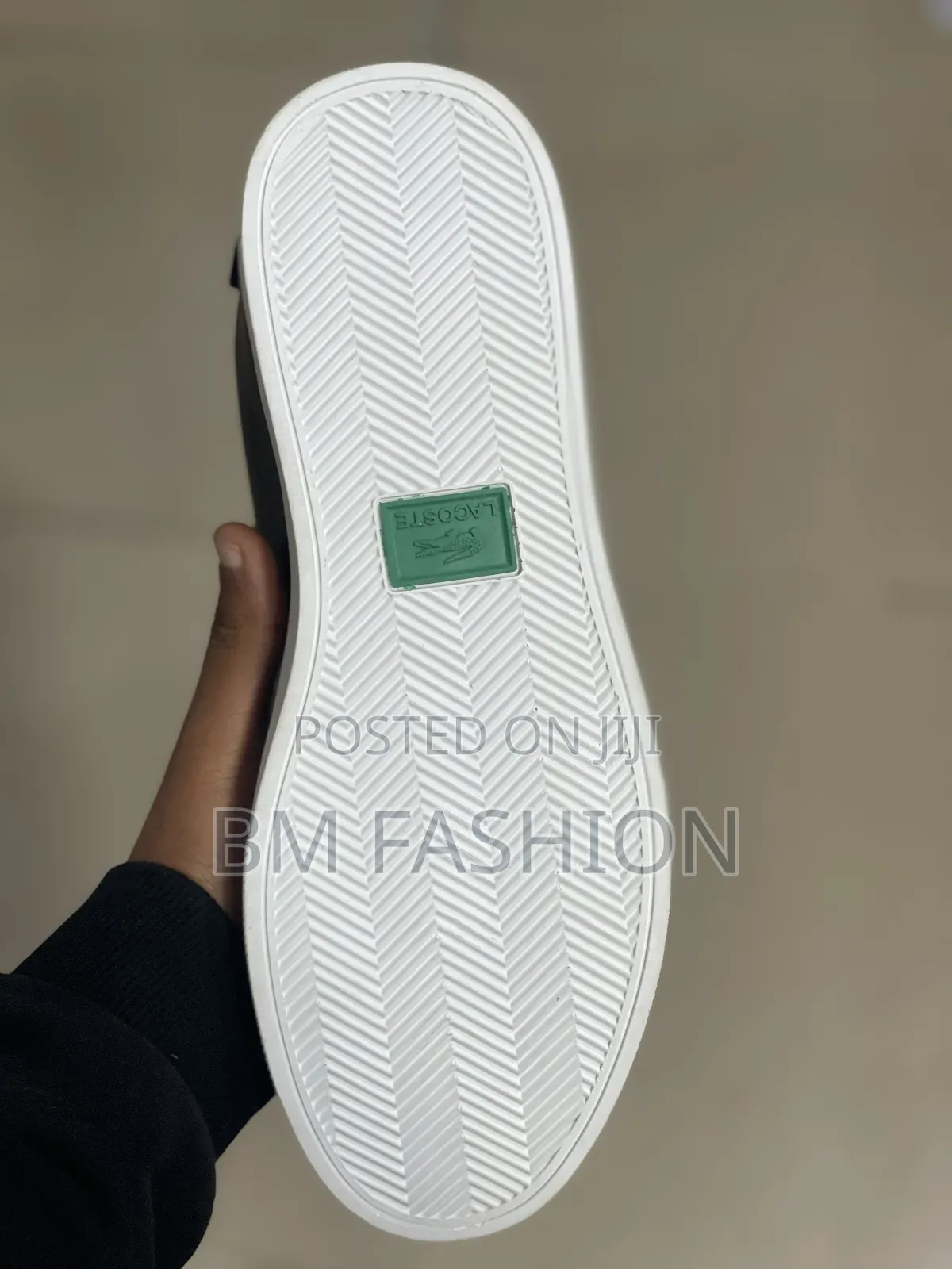 Lacoste Tennis Style Lifestyle Shoes in Black White