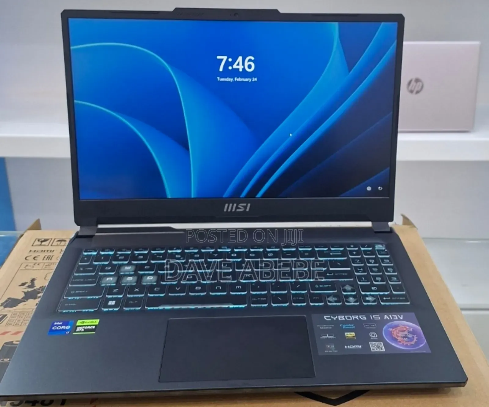 New Laptop MSI Cyborg 15 16GB Intel Core i7 SSD 1T