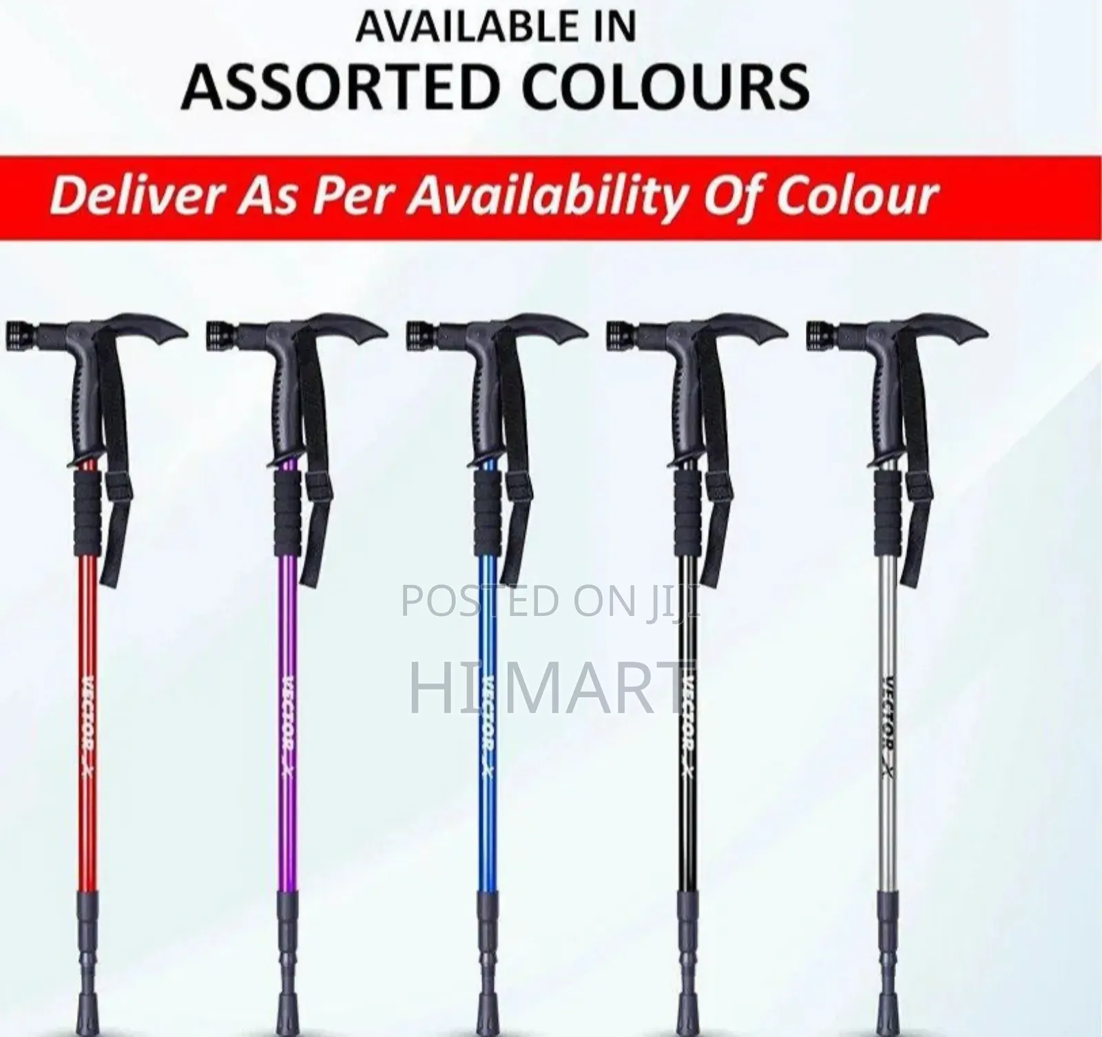 4 Step Adjustable Anti Shock Walking Stick