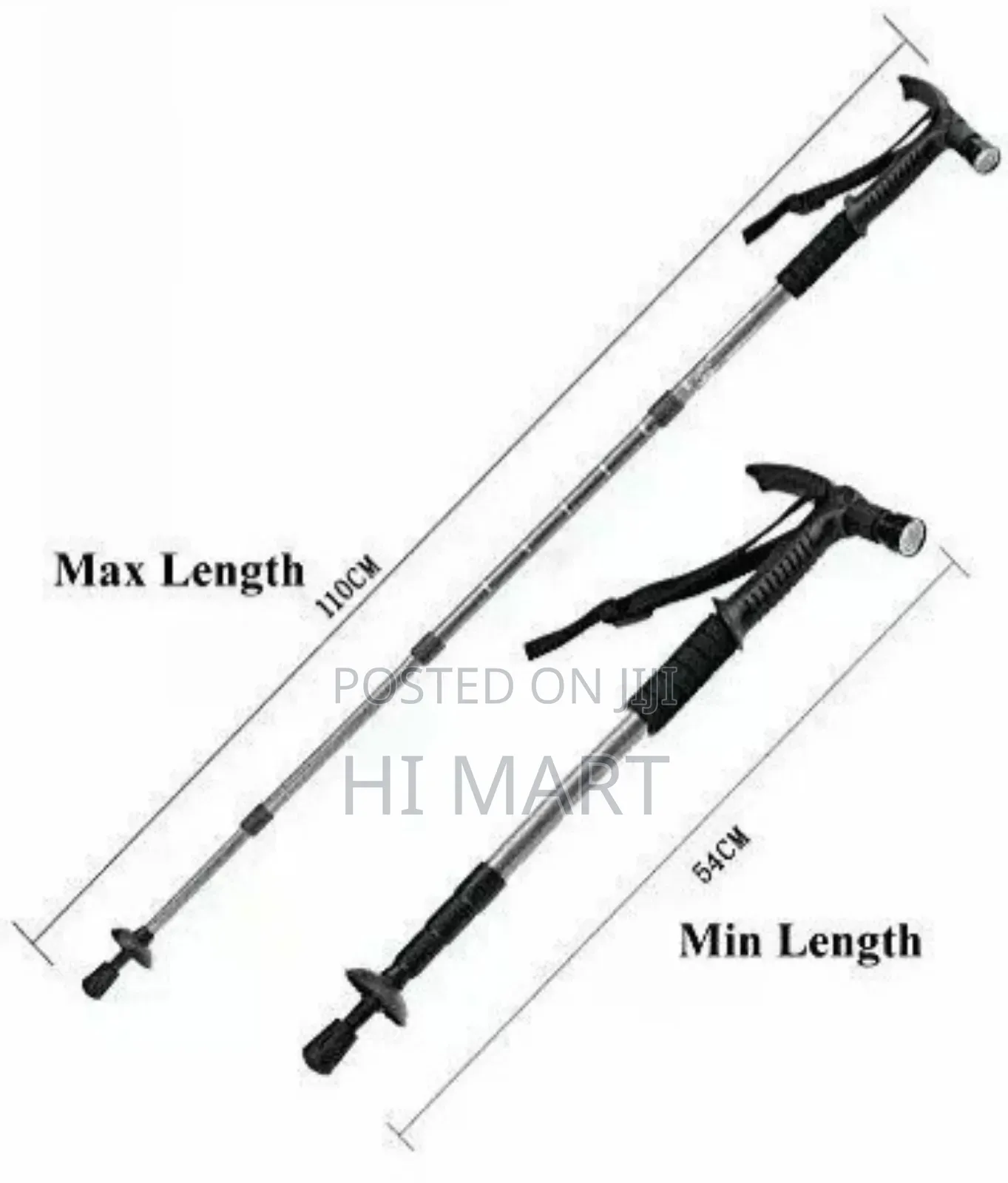 4 Step Adjustable Anti Shock Walking Stick