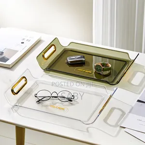 3pcs Acrylic Handle Tray