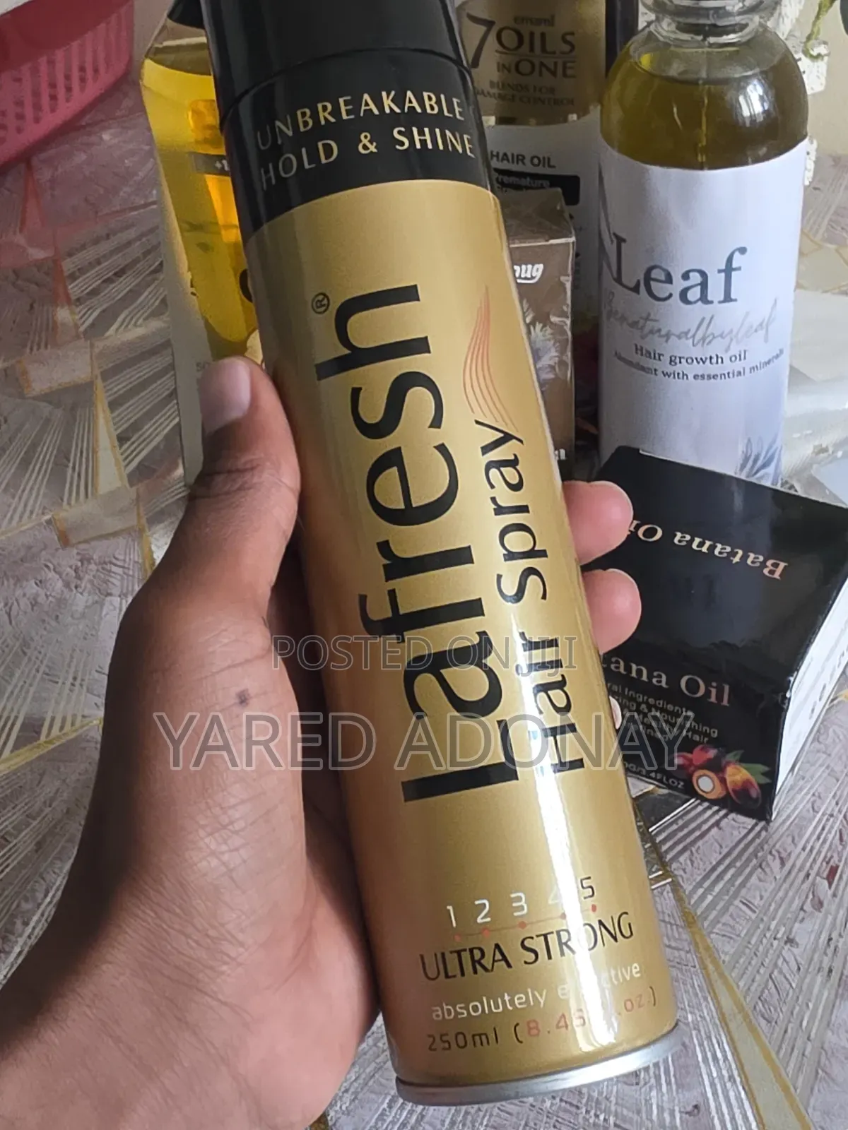 Lafresh Ultra Strong Hair Spray. For Long-Lasting Hold Shine
