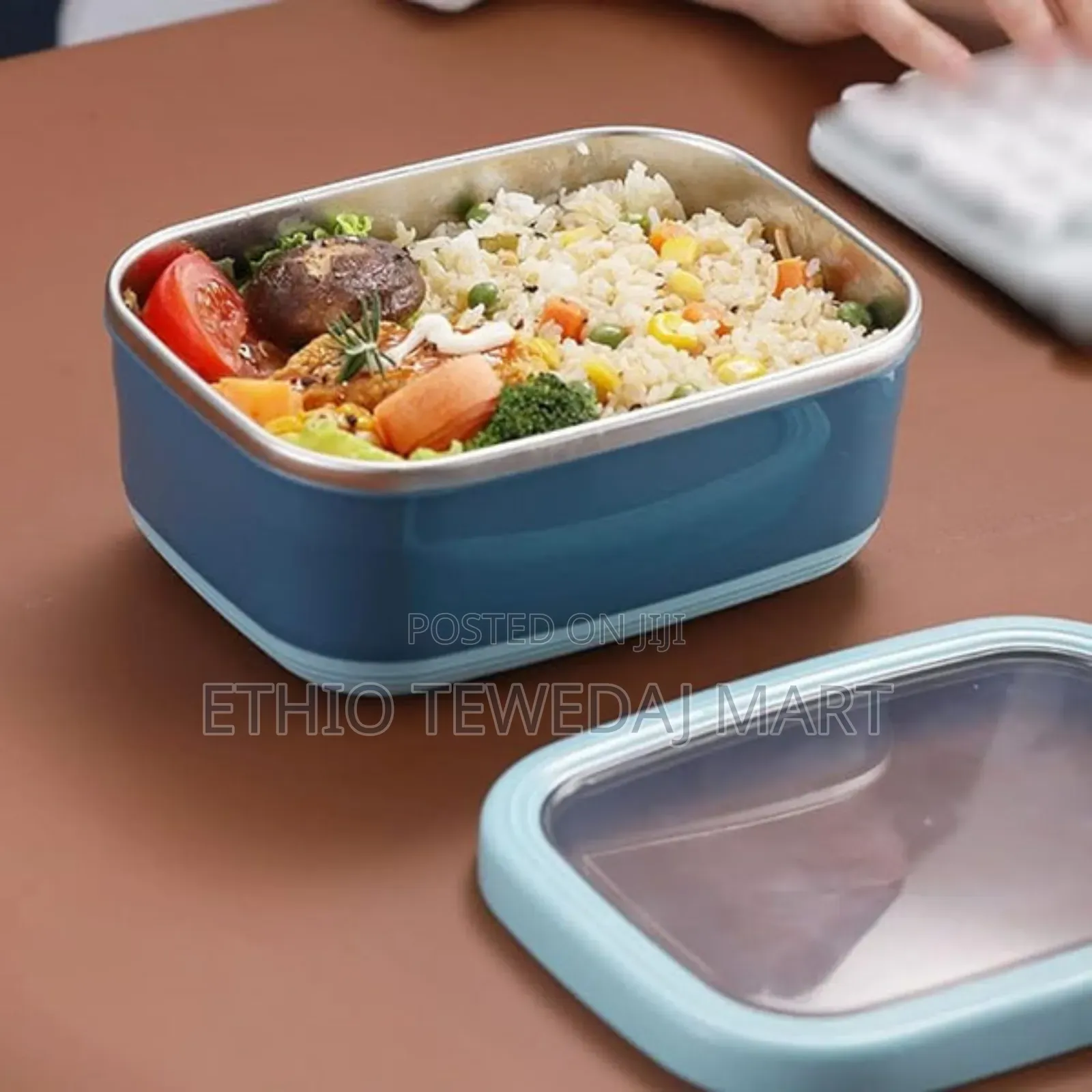 Tedemei Stainless Steel Insulated Lunch Box 820ml ፔርሙስ ምሳ እቃ