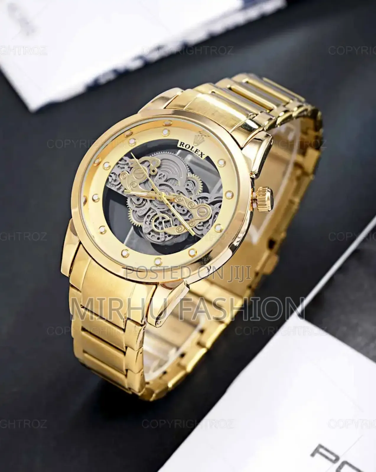Golden Rolex Mens Watches