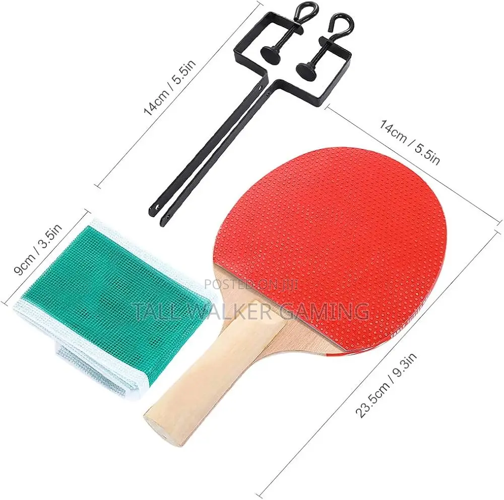 Table Tennis Racket Set With Net And With 12 Free Balls