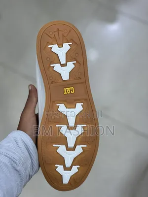 Cat Flat White-Leather Men's Shoes