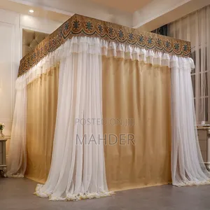 Four Leg Mosquito Net With Curtain (ባለ መጋረጃ አራት እግር አጎበር)"