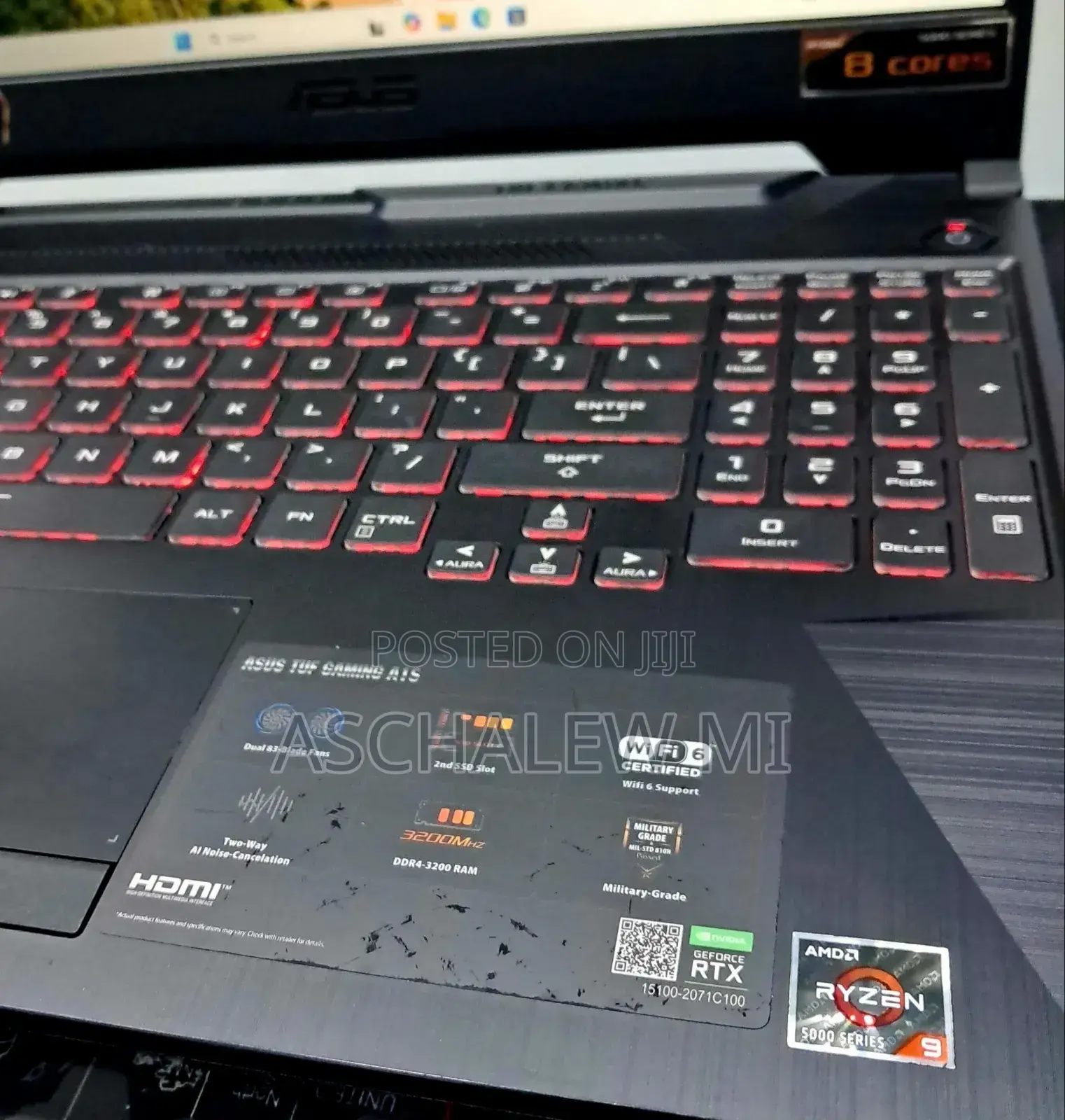 New Laptop Asus TUF Gaming A15 16GB AMD Ryzen 9 SSD 512GB