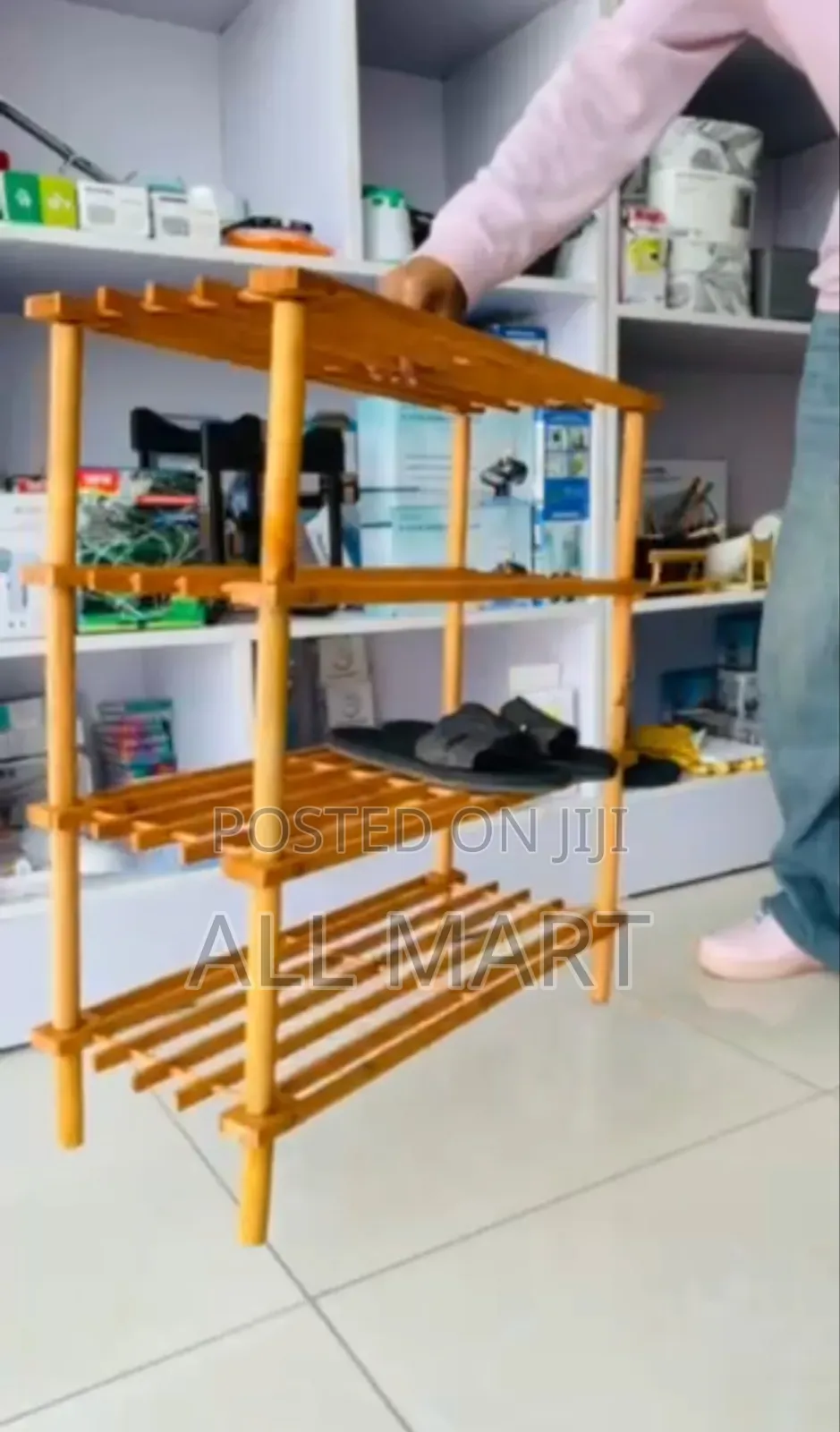 Wooden 4 Layer Rack