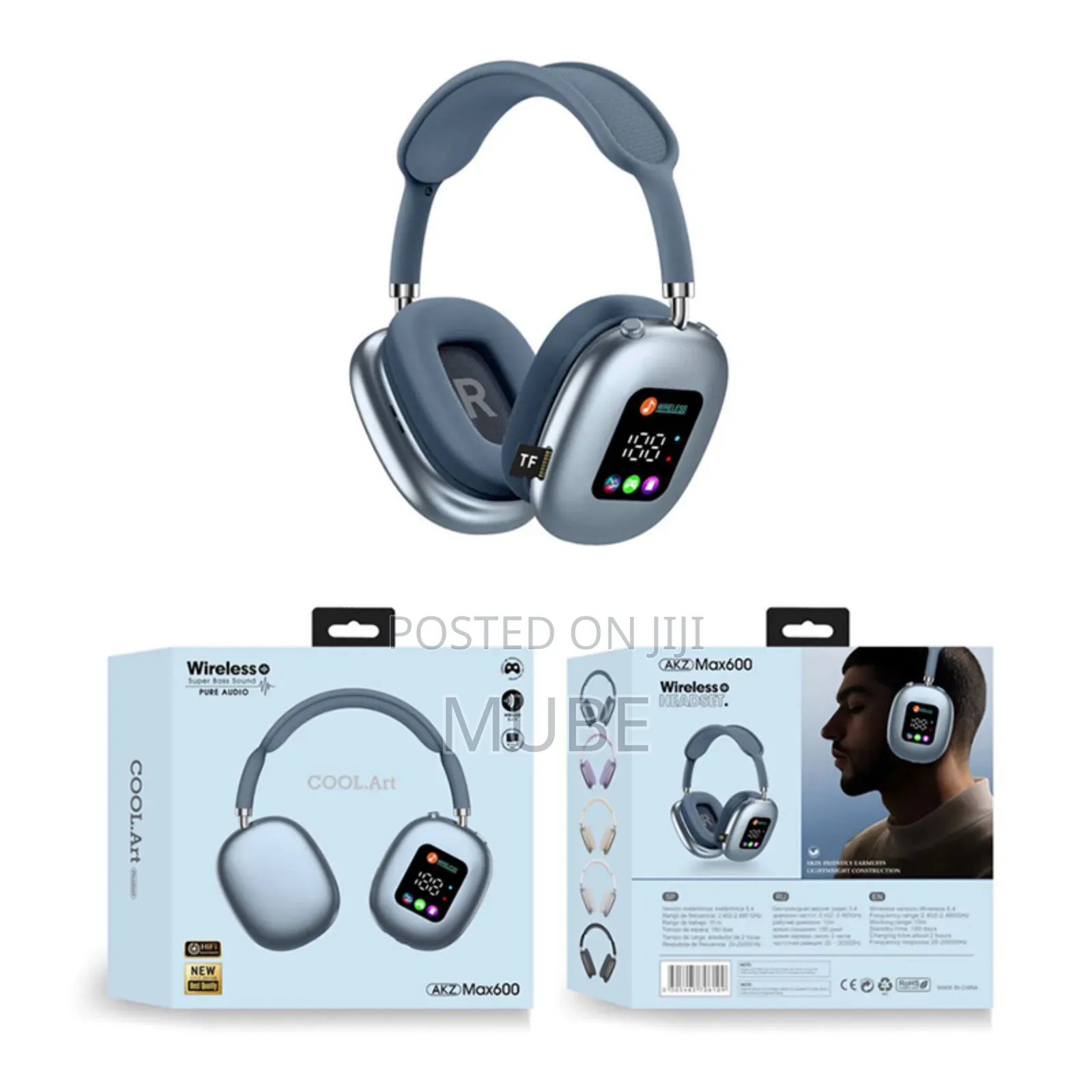 Akz-620bt Smart Wireless Headset (Touch Screen Edition)