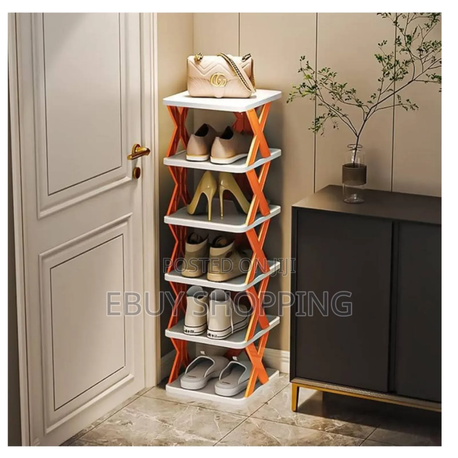 Durable Plastic 6-step Shoe Organizer – Ready To Use