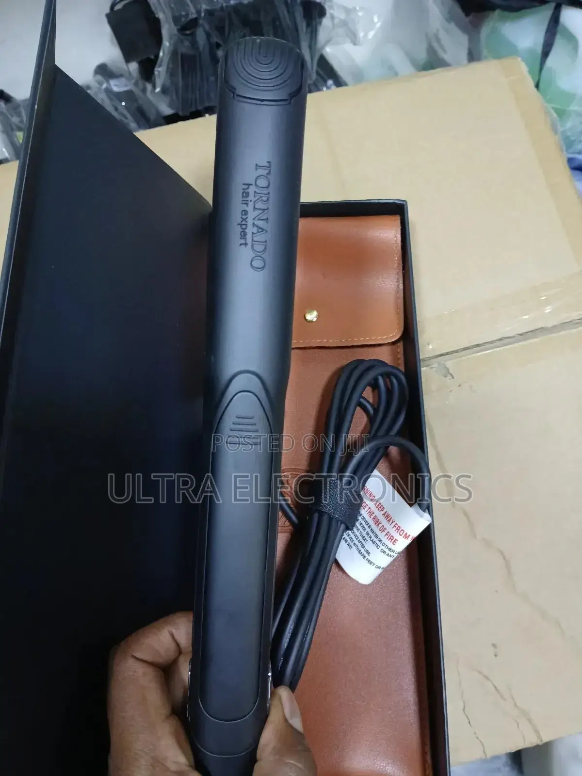 የፀጉር መቶከሻ Tornado 480°F, Ceramic Plates Gold Hair Straightener