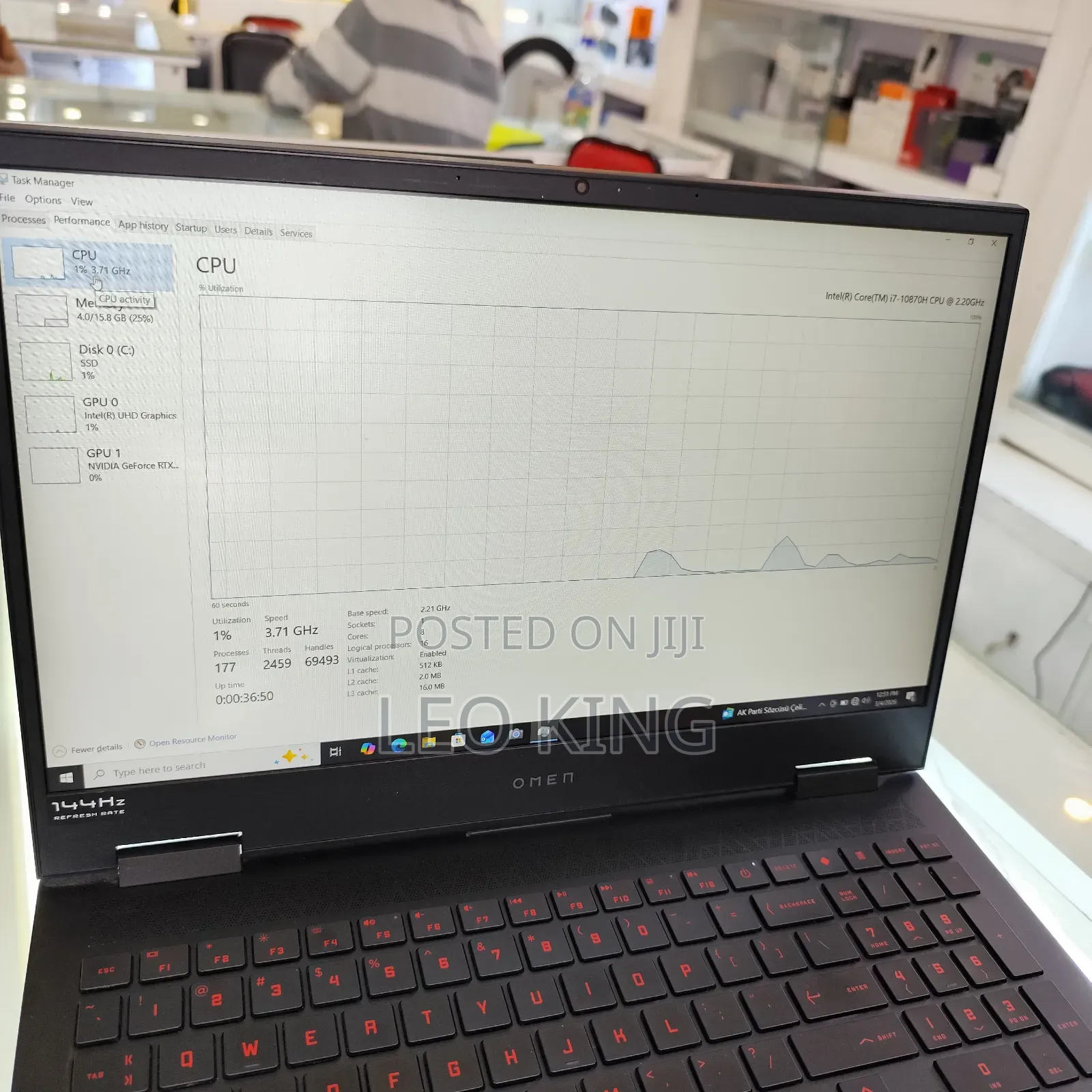 Laptop HP Omen 15-ce0xx 16GB Nvidia SSD 512GB
