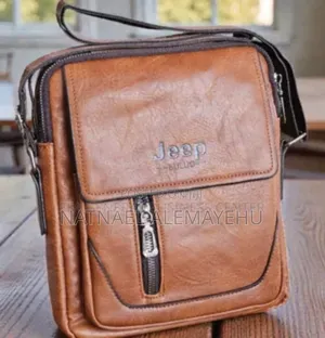 Jeep Buluo Branded Men's Leather Crossbody Shoulder Sling Bag.