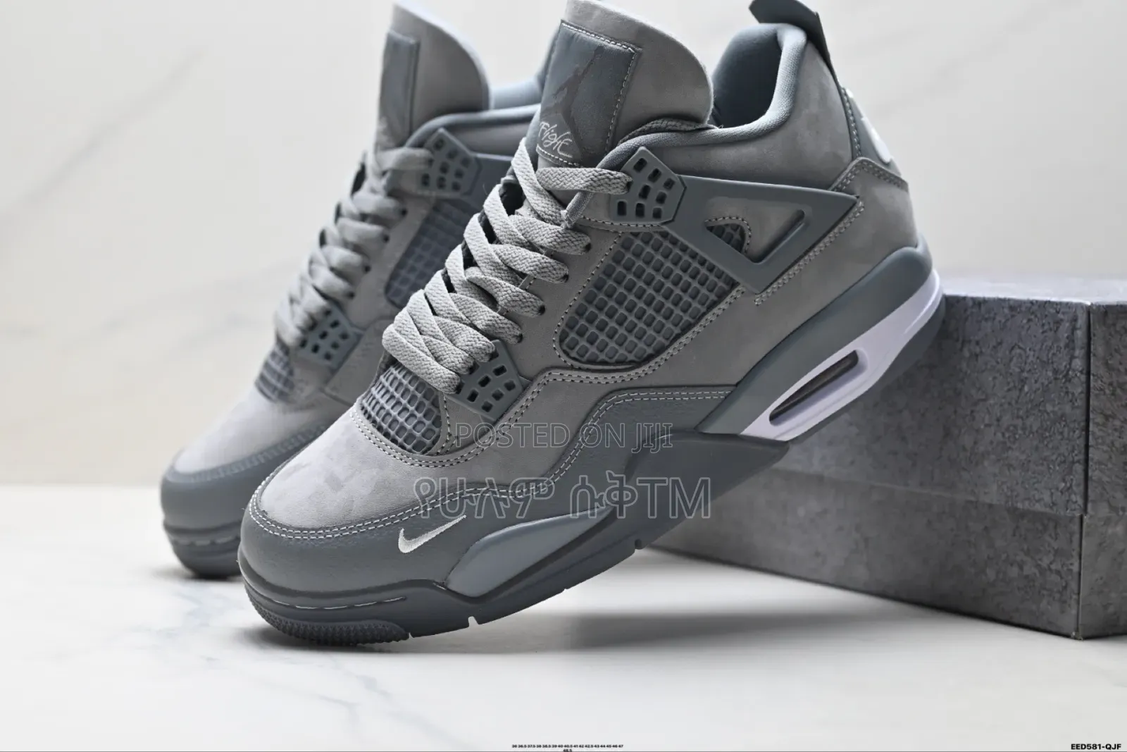 Nigel Sylvester X Air Jordan 4 Brick by Brick 'Wolf Grey' Men's Shoes