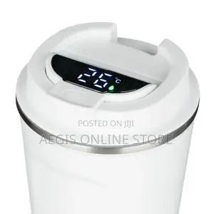 Smart Insulated Travel Mug With a Digital Temperature Display