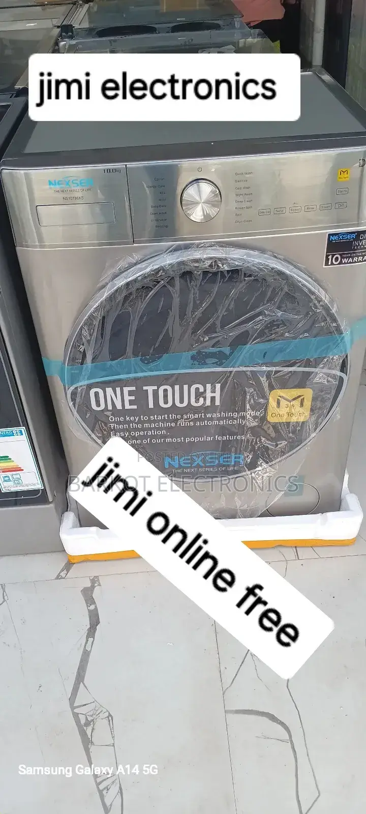 Nexser Automatic Sistem Front Washing Mashin 10 ,Okg Luder New Quality