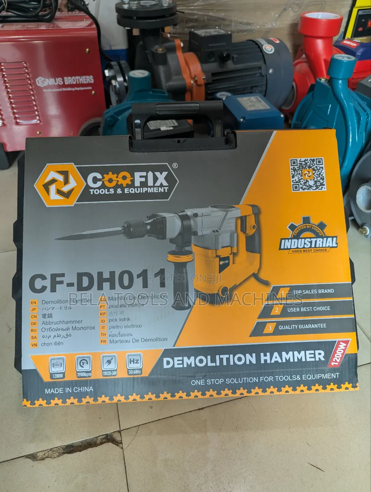 Coofix 1200w Electric Demolition Hammer Jack Hammer High Quality