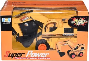 Kids Playing Rechargeable Remote Control Excavator Truck