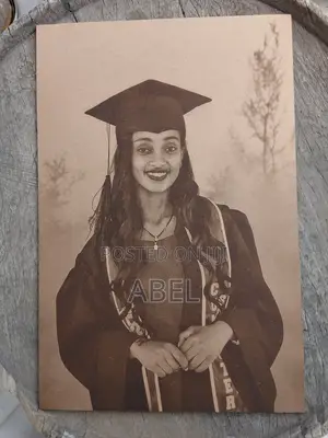 Photo Engraving on Wood- Wedding,Graduation