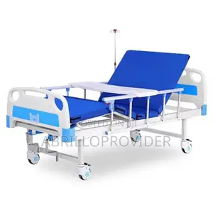 Medical Hospital Bed With 2 Crank Steel Construction for Patient Compe