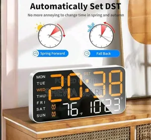 Multi-Function Dual-Use Display With Temperature, Usb Powered, Battery