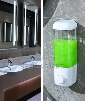 Wall-Mounted Soap Liquid Dispenser, Manual Press Handwash Lotion Dispe