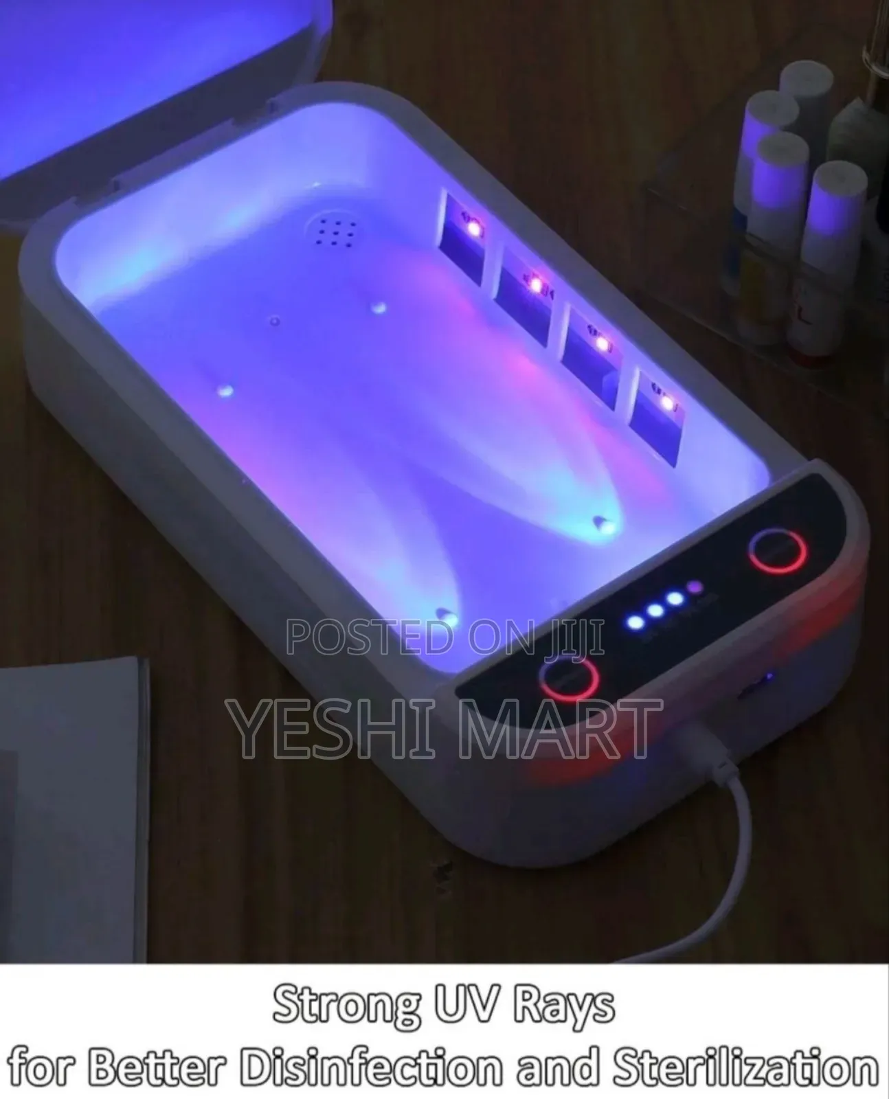 Sweet Uv Nail Tool Sterilizer Box, With Blue Light, Multi-functional