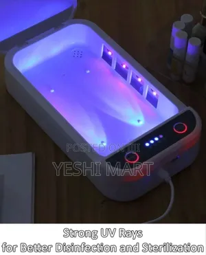 Sweet Uv Nail Tool Sterilizer Box, With Blue Light, Multi-functional
