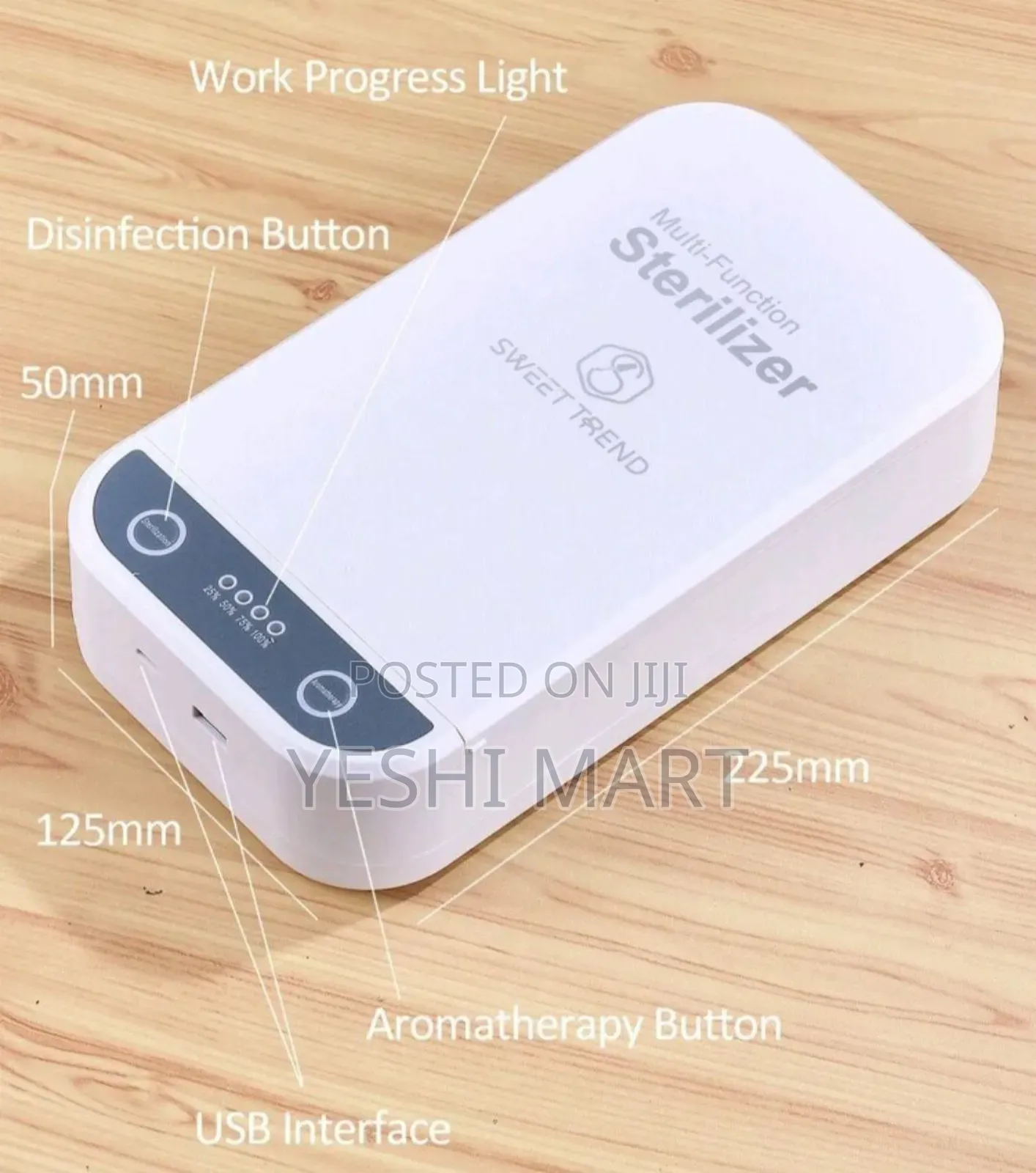 Sweet Uv Nail Tool Sterilizer Box, With Blue Light, Multi-functional